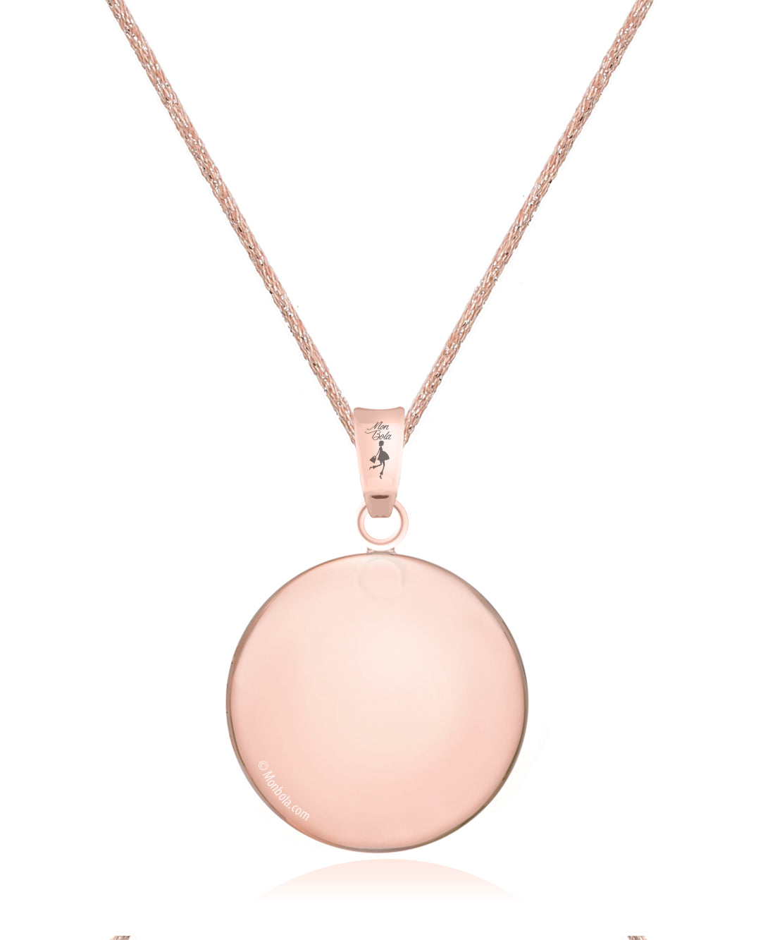 Bola de grossesse (Or Rose 24ct) - Cordon Saumon